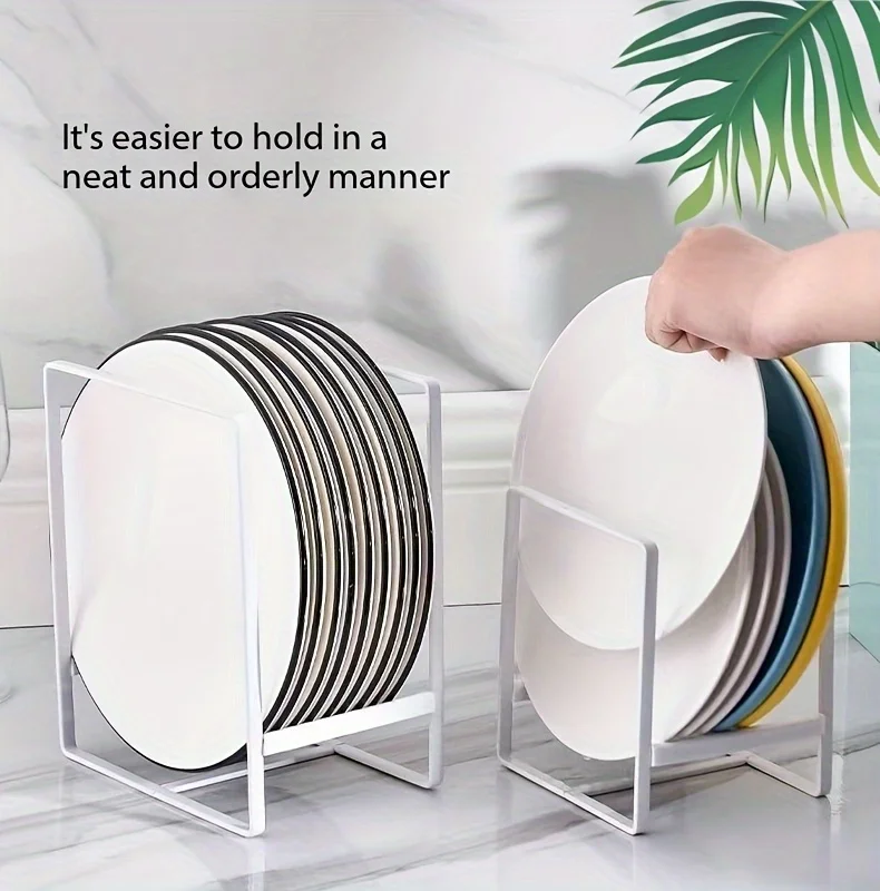 Metal Kitchen Rack-for Cups, Plates, Ideal for Countertops，Durable Dish Drainer, Space-Saving Pull Out