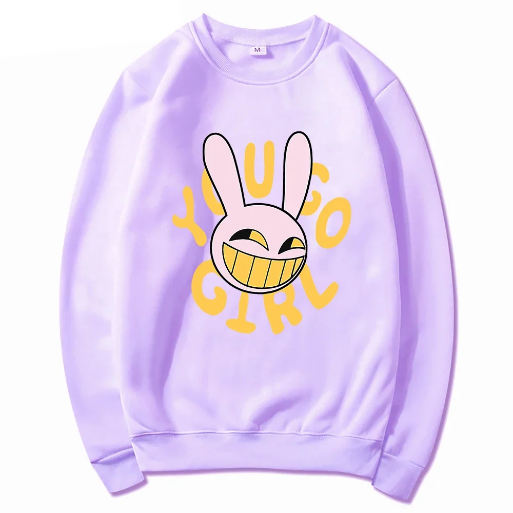 YOU GO GIRL Digital Circus Jax Hoodie Fashion Women Harajuku Funny Cute Rabbit Hoodie Unisex Cartoon Vintage Pullover Sweatshirt 6