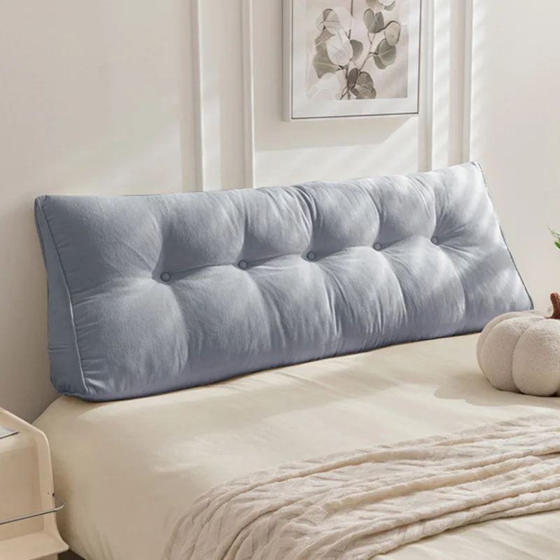 Triangular Headboard Wedge Pillows Backrest Positioning Support Extra Filling with Washable Velvet Cover Positioning Support 6