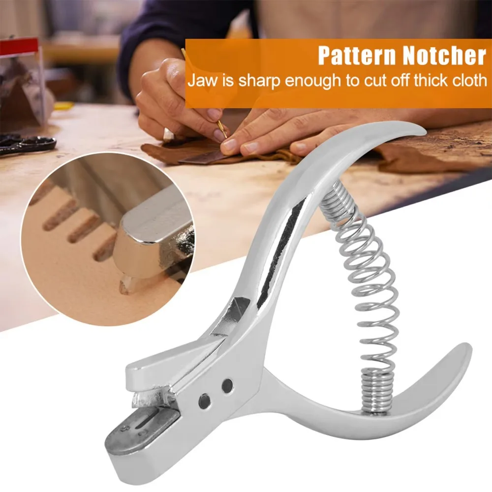 1pc Stainless Steel Pattern Notcher Designer Tailor Sewing Pliers Pattern Marking Tool