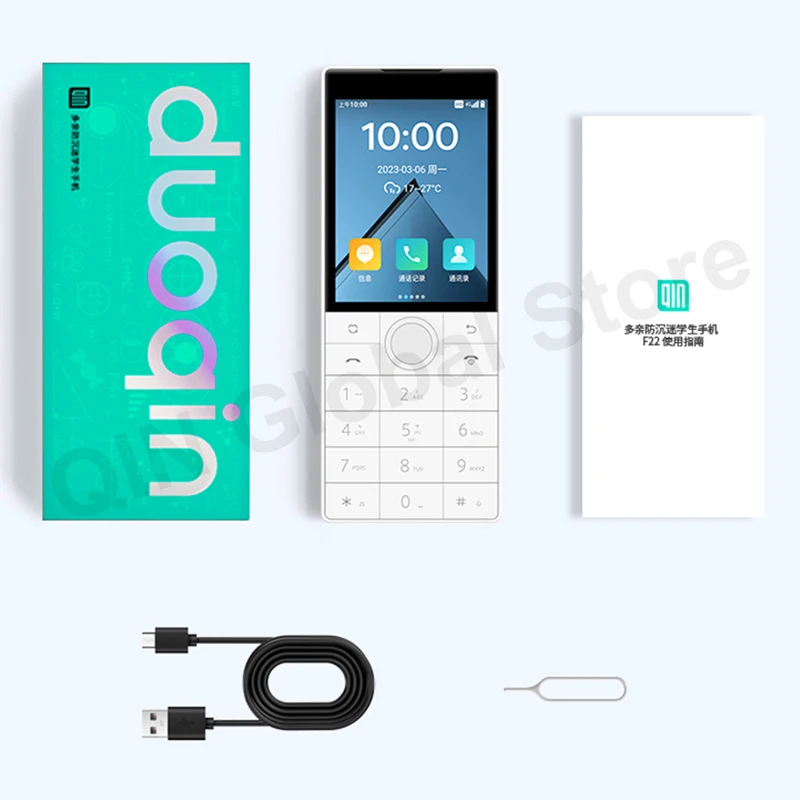 Qin F22 Touch Screen No Camera Phone Wifi 2.8 Inch 16GB / 32GB MTK6739 Bluetooth 1700mAh Battery 480*640 Global Version Phone 5