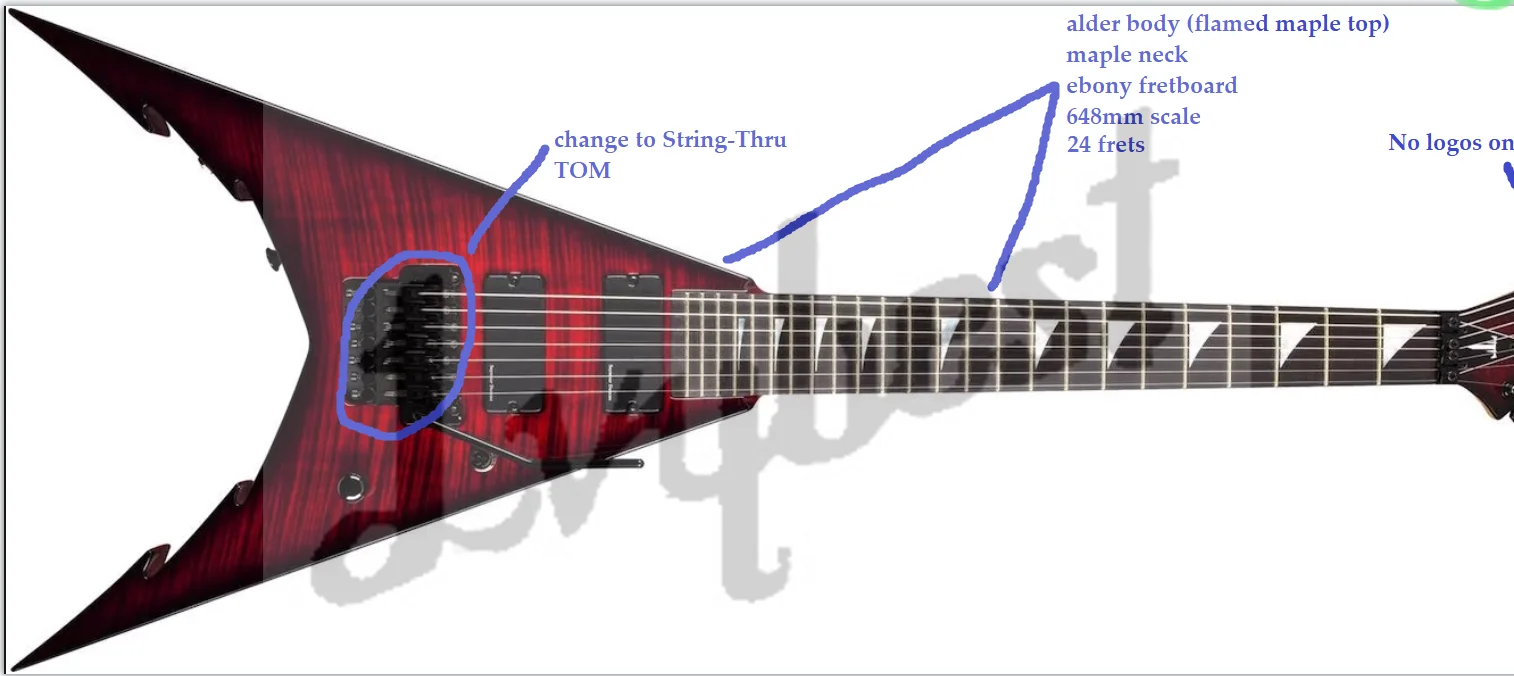 7弦24F メーカー不明 エレキギター