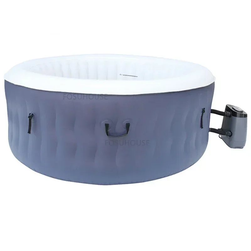 Round Hydromassage Bath Household Bathtubs Whirlpool Inflatable Folding Adult Portable Bathtub Whirlpool Massage BathtubZAQ 3