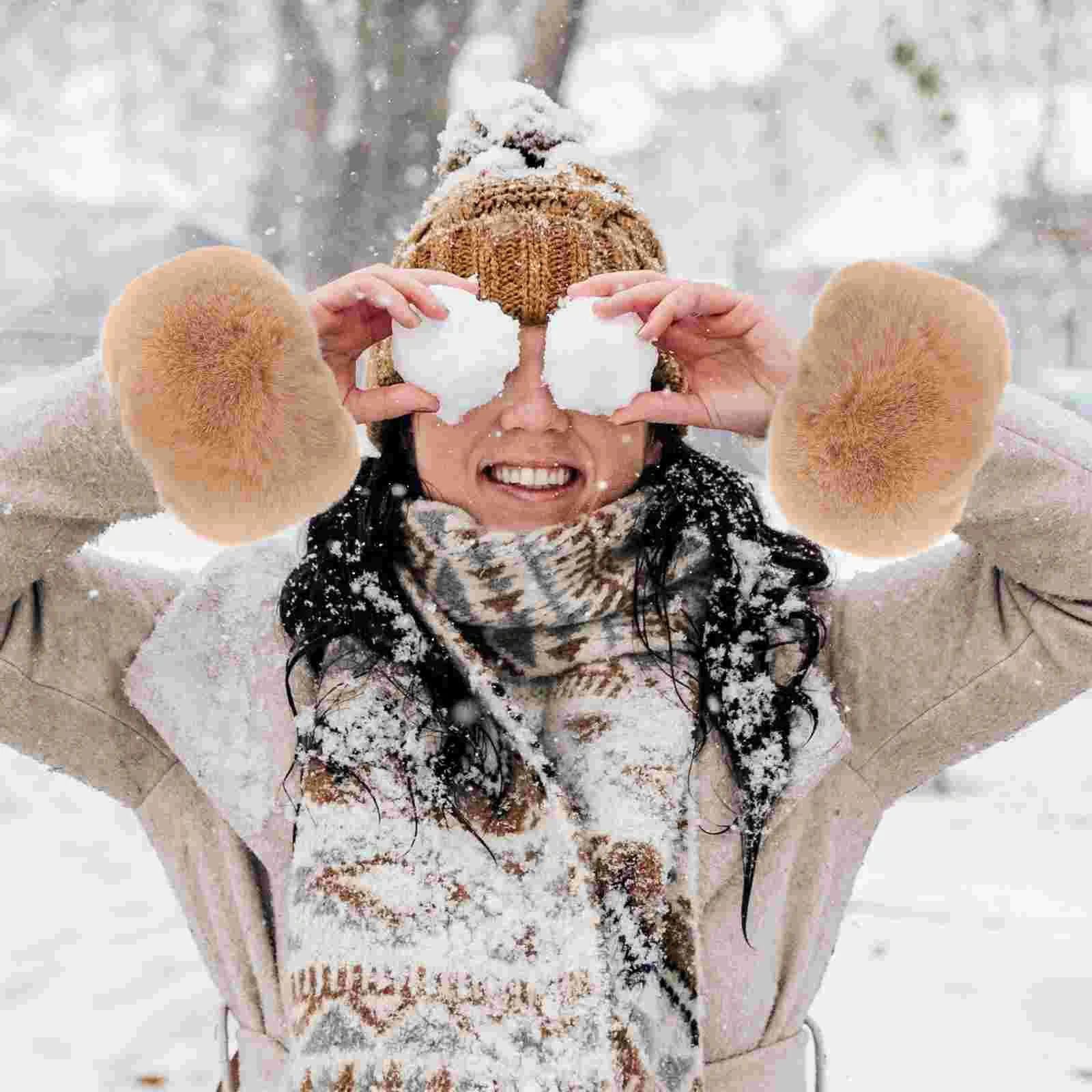 

Faux Fluffy Wrist Fur Furry Wrist Warmer Warmers Korean Winter Acrylic Wristband Gloves