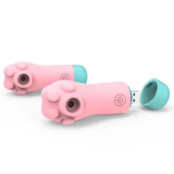 Small Cat Paw Suck Vibrators USB Plug Charge Vibrator New Creative Massager Aldult Sex Toys Masturbator for Women Couple Shop 4