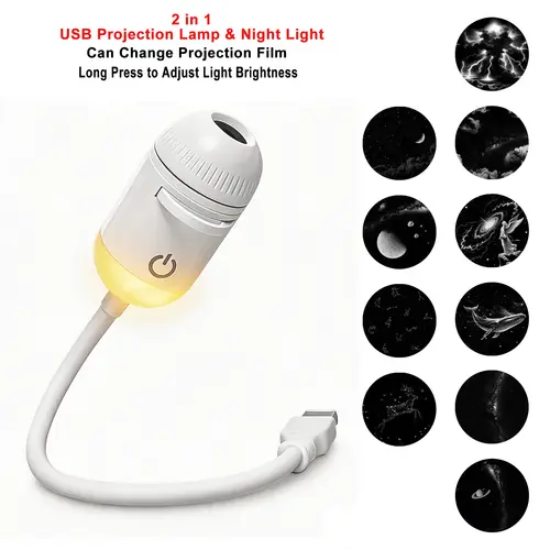 New Atmosphere Projection Car Ambient Light Large Range Projection Romantic Atmosphere Multiple Scenes Adjustable Focus Distance - Image 7