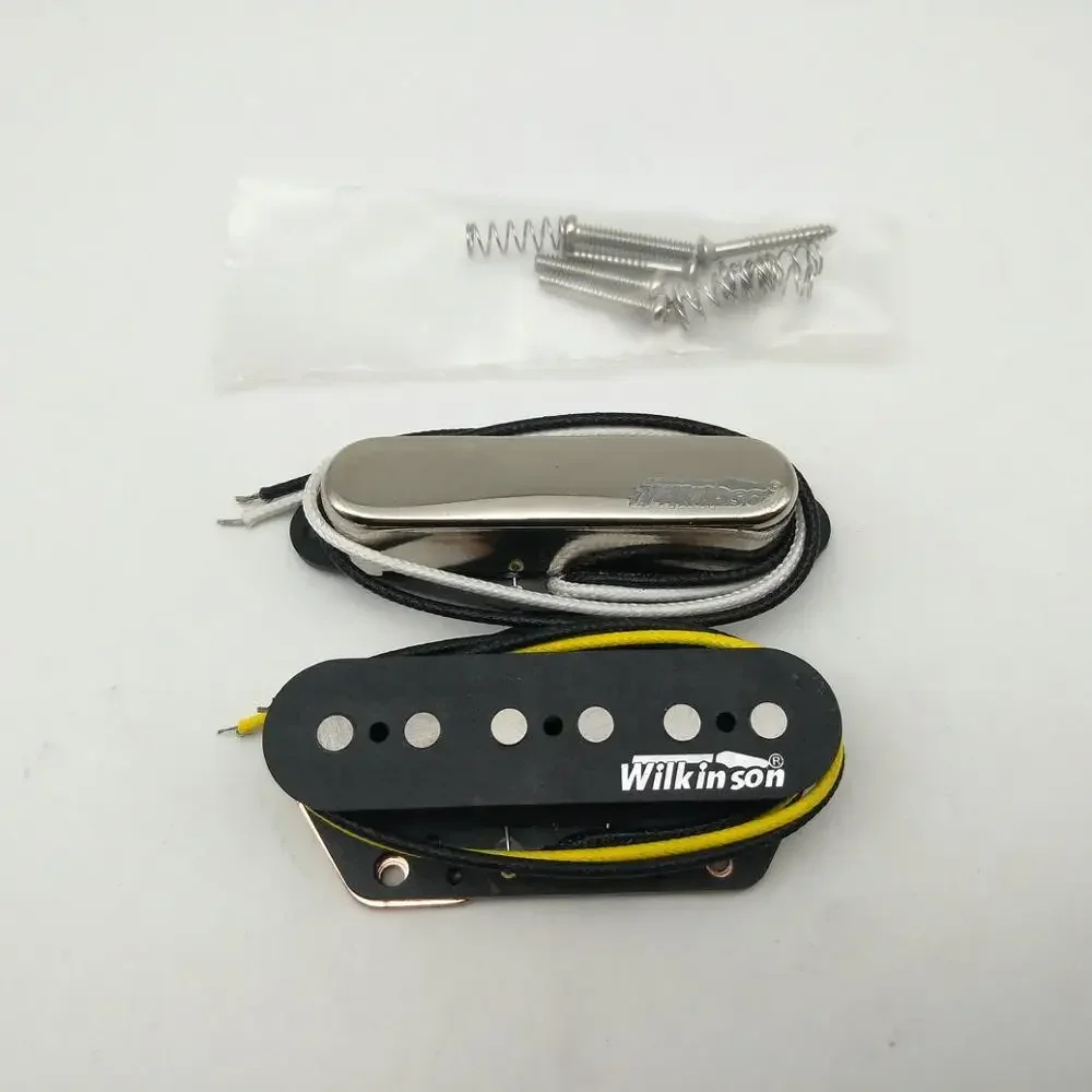 Yue Yun Music Store-New Wilkinson WVT Alnico5 픽업 텔레 스타일 넥 및 브리지 Eleciric 기타 픽업 Silver-Hot 