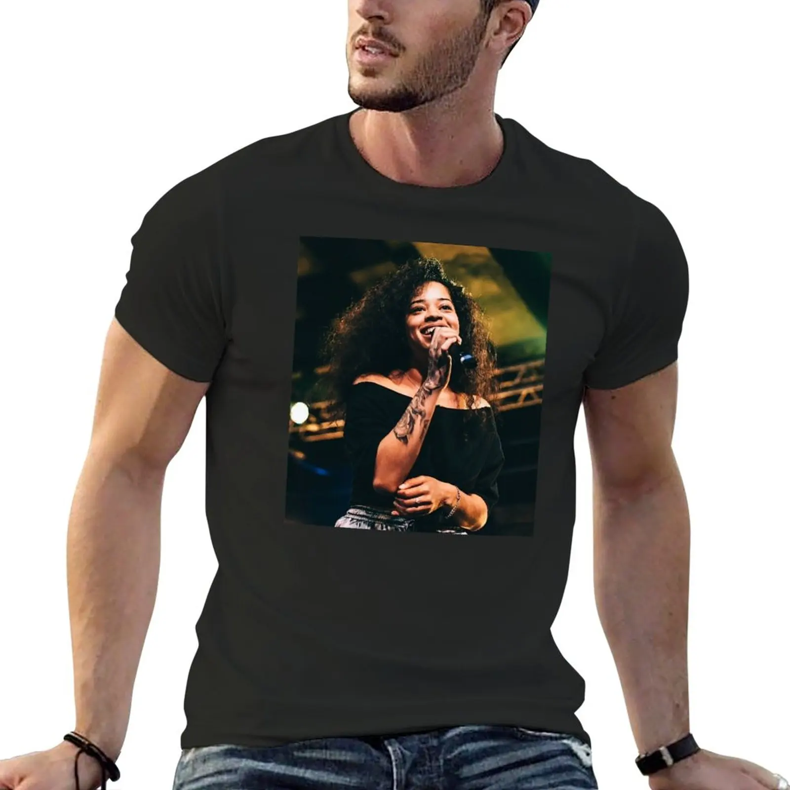 

fanart music T-Shirt plus size tops boys animal print shirt t shirts for men cotton