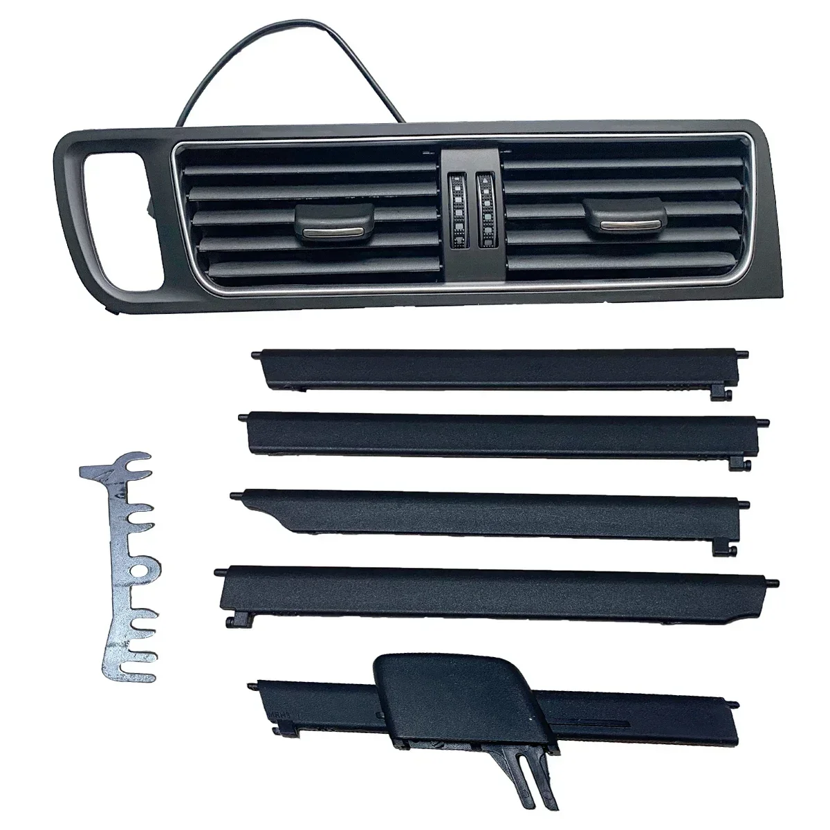 Car interior trim 1PC For Audi Q5 8R SQ5 2009 2010 2011 2012 2013 2014 2015 Interior Dash Center Air AC Vent Grill Pick Clip Trim 8R1820951