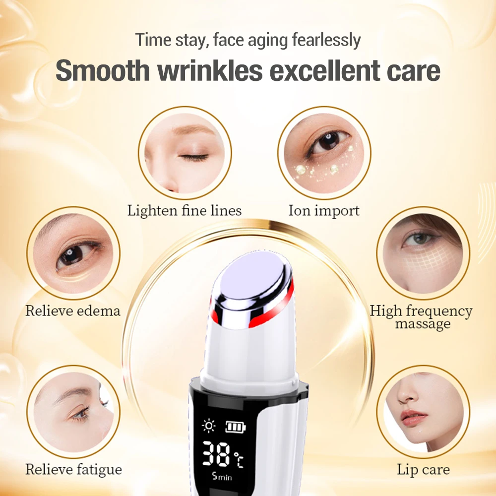 Eye Lifting Massage Micro current Anti Wrinkle Remove Eye Bags Dark Circles Light Therapy Instrument Tool