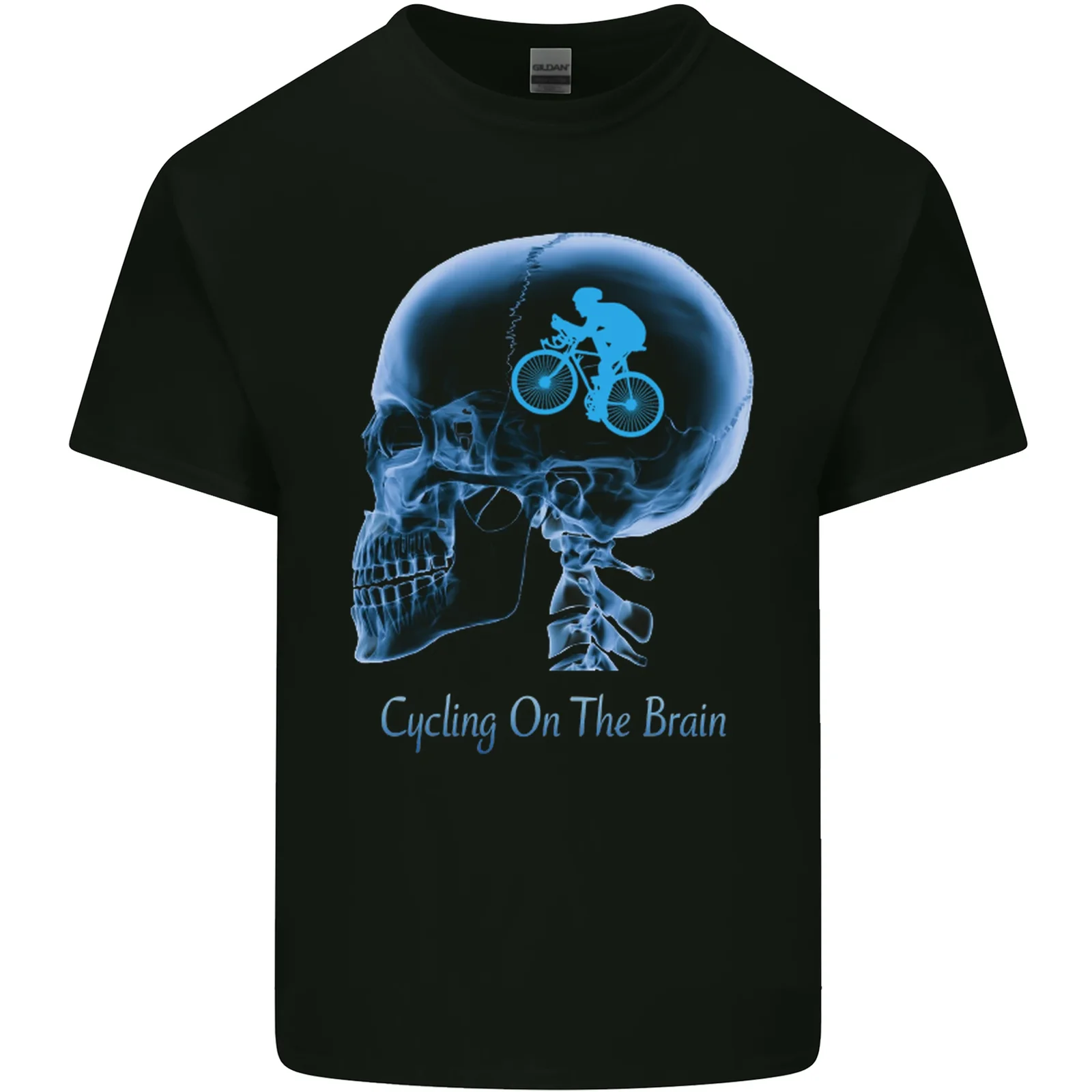 Ciclismo Sul Cerbello Ciclismo Bicicletta Bici Uomo Cotone T-Shirt