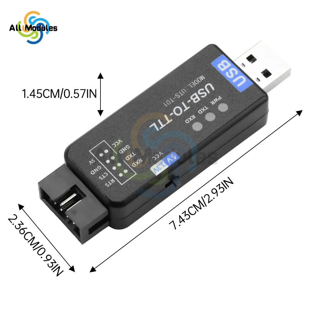 รูปสินค้า โมดูลแปลง USB เป็น Serial ใช้งานง่ายสำหรับงานพัฒนา