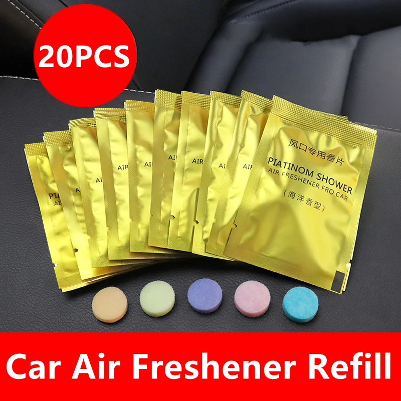 Car Air Fresheners Refills Car Air Vent Clip Flavor Replacement Set Solid Fragrance Scent Air