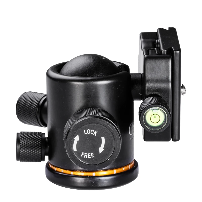 GVM Camera Slider Video Ball Head 360&deg; Rotation Panoramic Universal Ballhead 1/4 Screw for DSLR Camera Tripod Monopod