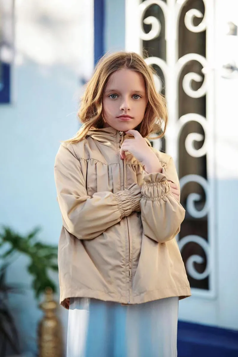 clearance AS SS24 kids spring raincoat sister and brother match coats windproof and waterproof fabric