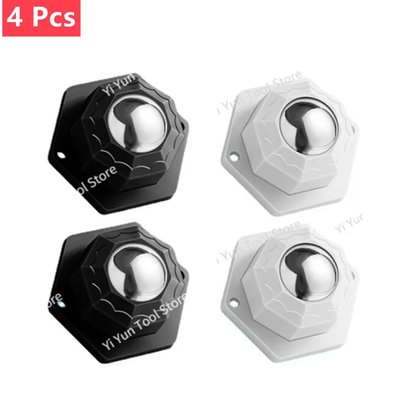 

4Pcs Furniture Casters Wheels Self Adhesive Heavy Duty Pulley Stainless Steel Strong Load-bearing Universal Wheel 360° Rotation