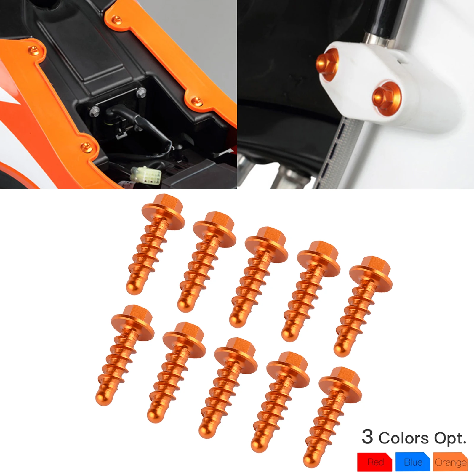 Per Ktm Exc300 Exc Excf Sx Sxf Xc Xcf Xcw Tpi Sei Giorni 125 250 300 350 400 450 500 530 2004 2022-10 Pezzi Bulloni A Vite Autofilettanti