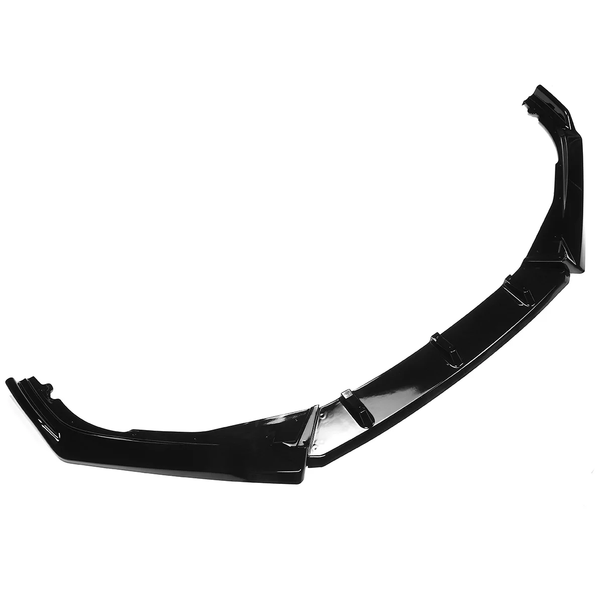 Glossy Black Front Bumper Lip Spoiler Cover Trim for Car Exterior