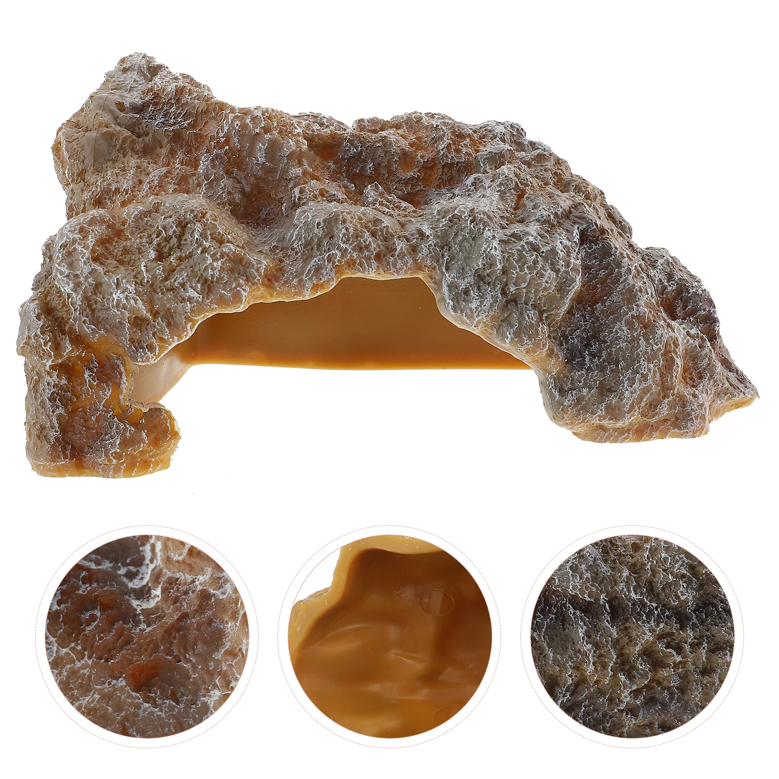 Reptile Hideout House Frog Decor Turtle Cave Decorate Reptile Terraces