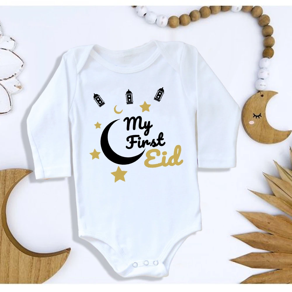 Personalizzato Il Mio Primo Eid Baby Grow Abbigliamento Eid Per - Foto 2