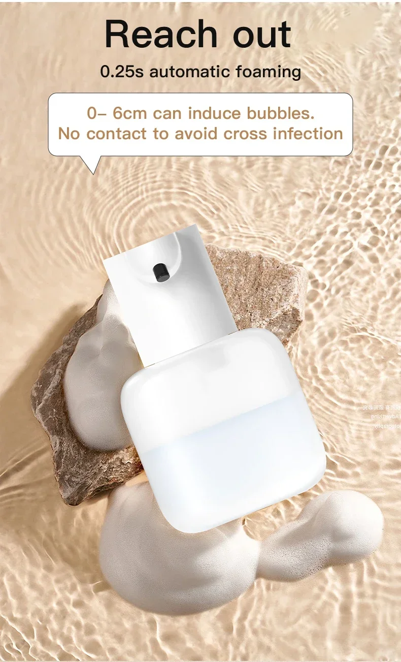 Description Picture 6 of itemP6 Automatic Inductive Soap Dispenser Foam Washing Phone Smart Hand Washing Soap Dispenser Alcohol Spray Dispenser Washing