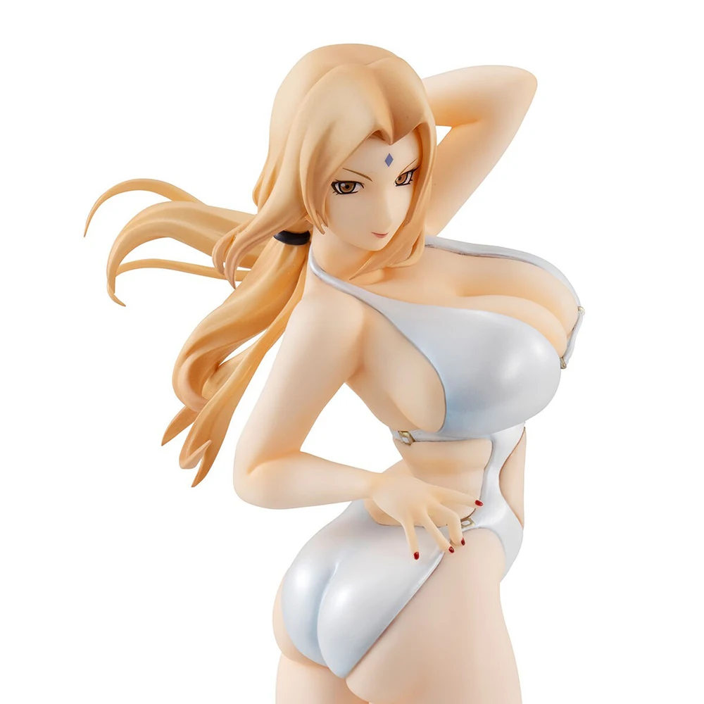 재고 있음 MegaHouse 나루토 Shippuuden Tsunade Naruto Gals 애니메이션 피규어 액션 피규어 액션 피규어 차고 키트 차고 키트