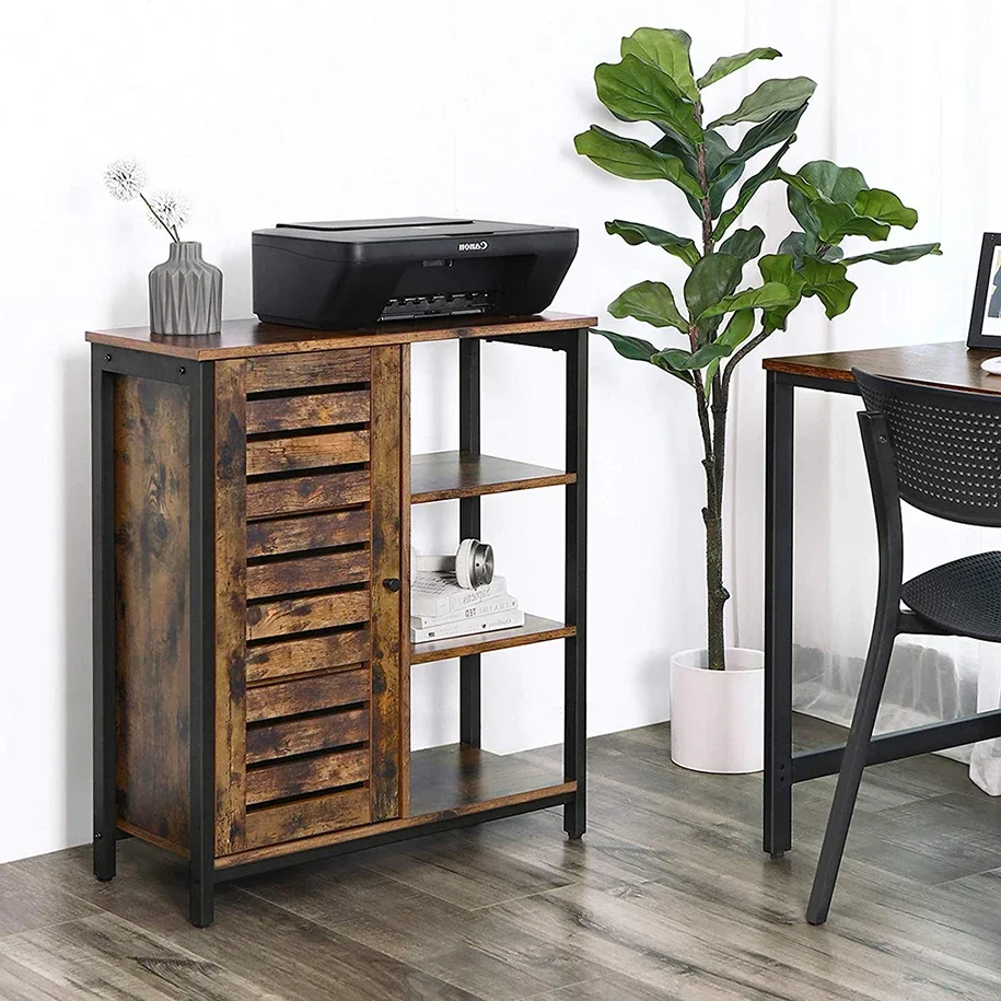 

Vasagle Kitchen Storage Excellent Quality Wood Mdf Vintage Sideboard With 3 Shelves Deco Sideboard