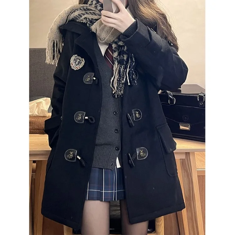 KOSAHIKI JK Girl Students Korean Fashion Jackets Women Horn
