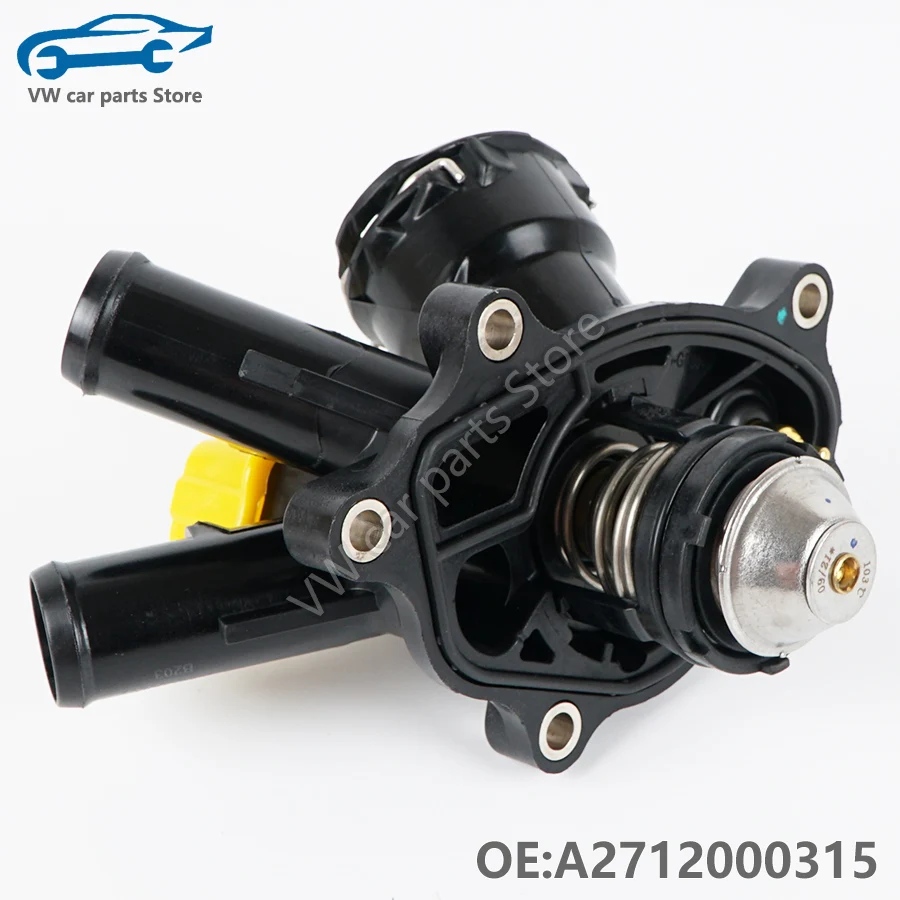 A2712000315 1PCS NEW Thermostat Housing Water Coolant Flange For Mercedes Benz C250 SLK250 2712000315 2712000215 2712000115
