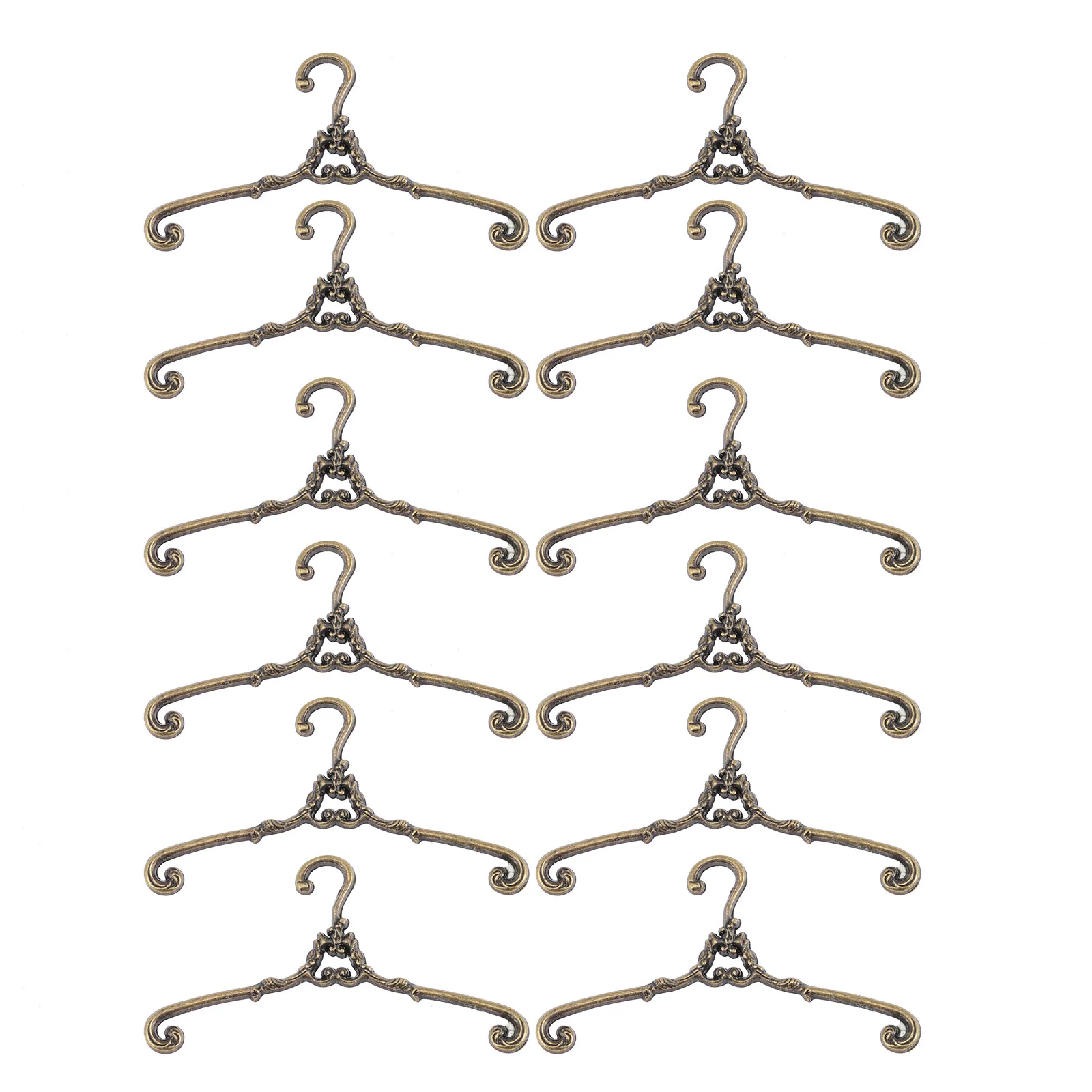 

Mini Clothes Hangers Doll Clothes Dress Hangers Mini House Doll House Antique Metal Hanger To Store Clothes Support