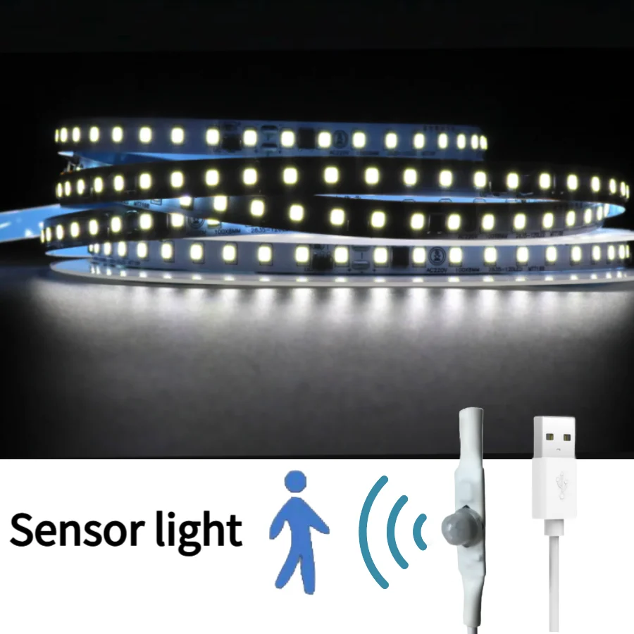 USB LED Strip Light With Touch/Motion Sensor Dimming Lighting Tape Decoration With TV Kitchen Sewing Machine