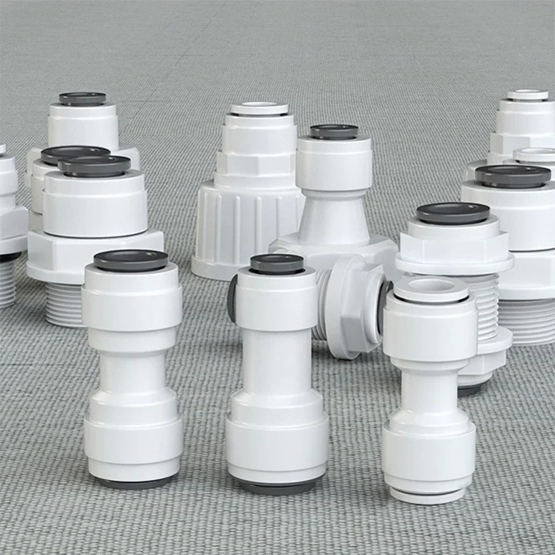 Water Pipe Fitting Straight Ro Quick Water Fitting 1/4" Hose Pipe 3/8" Male Female Thread Coupling Connector Water Filter Reverse Osmosis Parts