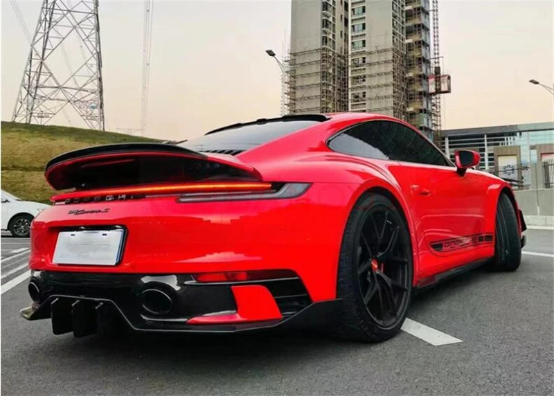 Spoilers For Porsche 911 992 2019 2020 2021 2022 2023 High Quality Real Carbon Fiber Rear Trunk Wing Roof Spoiler Kit Refits - - Racext 33