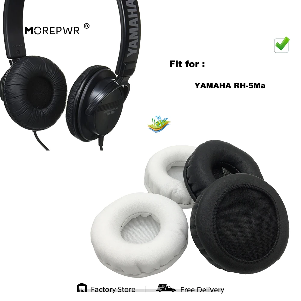 

Morepwr New Upgrade Replacement Ear Pads for YAMAHA RH-5Ma Headset Parts Leather Cushion Velvet Earmuff Sleeve Cover