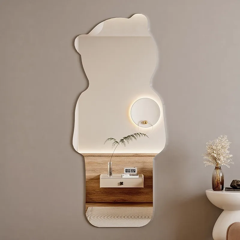 Full Body Mirror Wall Mounted Self-adhesive Dressing Mirror Bedroom Wardrobe Dressing Mirror Bathroom Mirror Y05 5