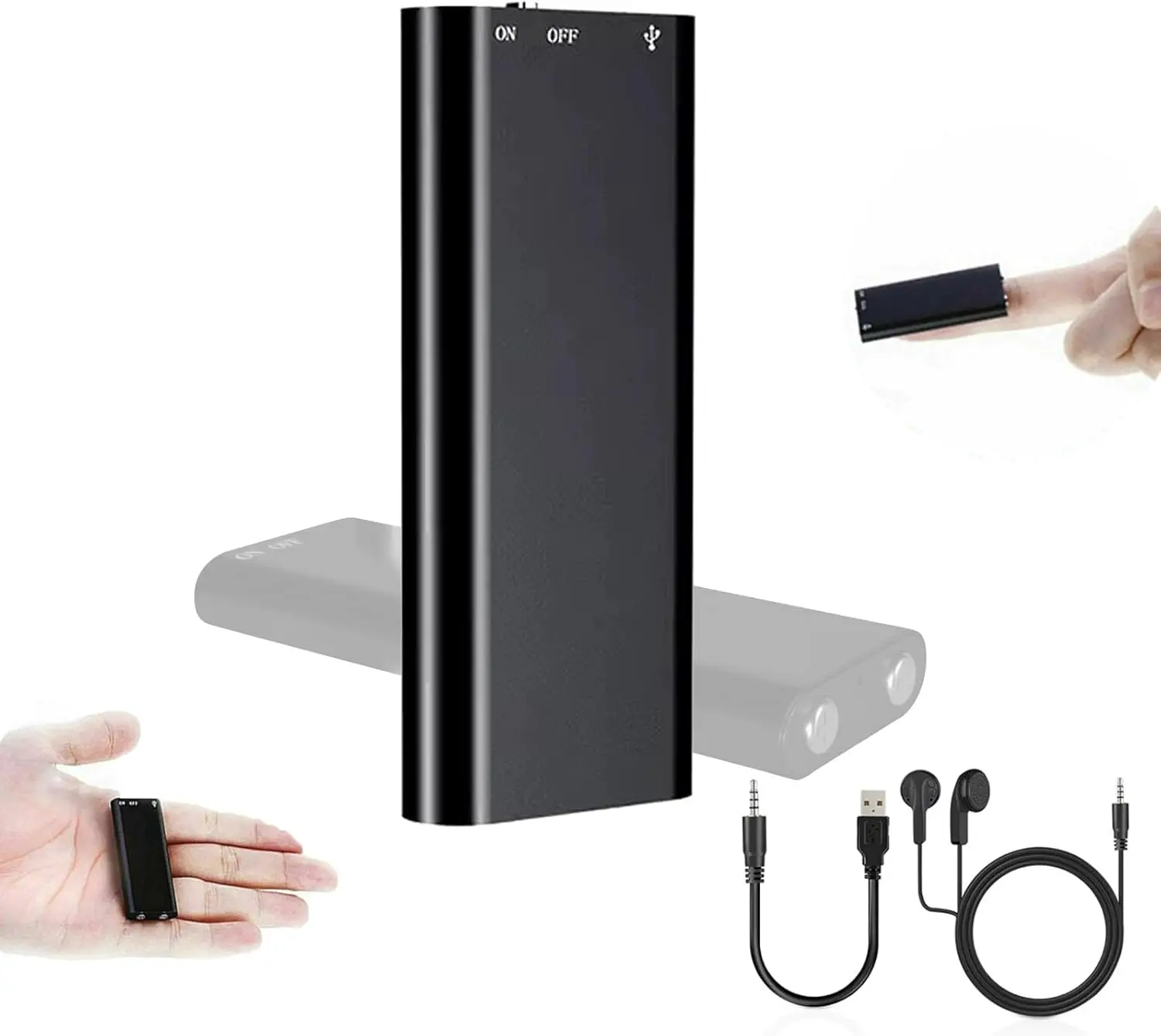 Ultra slim mini voice recorder design