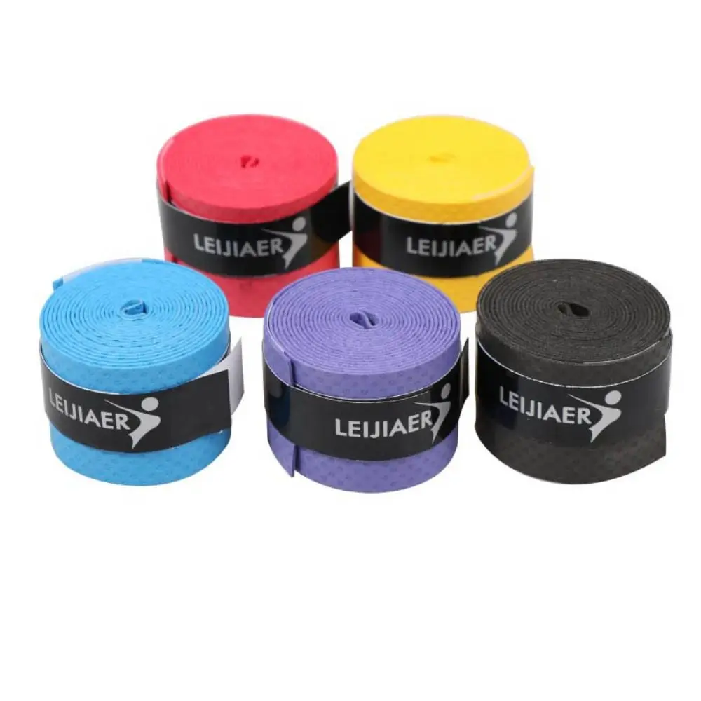 

5 Colors Grip Tape Racquet Sports Shock Absorption PU Anti-slip Band Thicken Anti-slip Fishing Rod Sweatband Badminton
