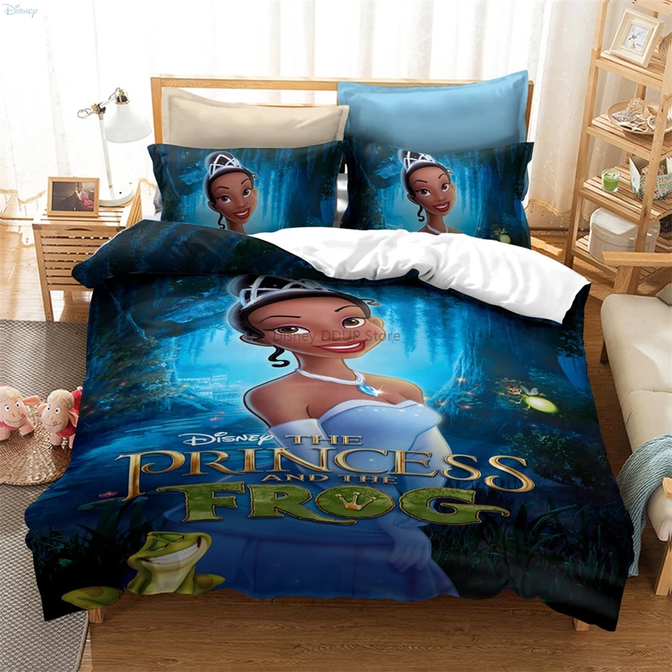 Hot Cartoon Disney Princess 3d Bedding Set Popular Mermaid Snow White Character Bed Linen Bedclothes Twin full Queen King Size