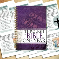 Spiritual Journey: One - Year Guided Scripture Reflection & Devotional Notebook (Purple)