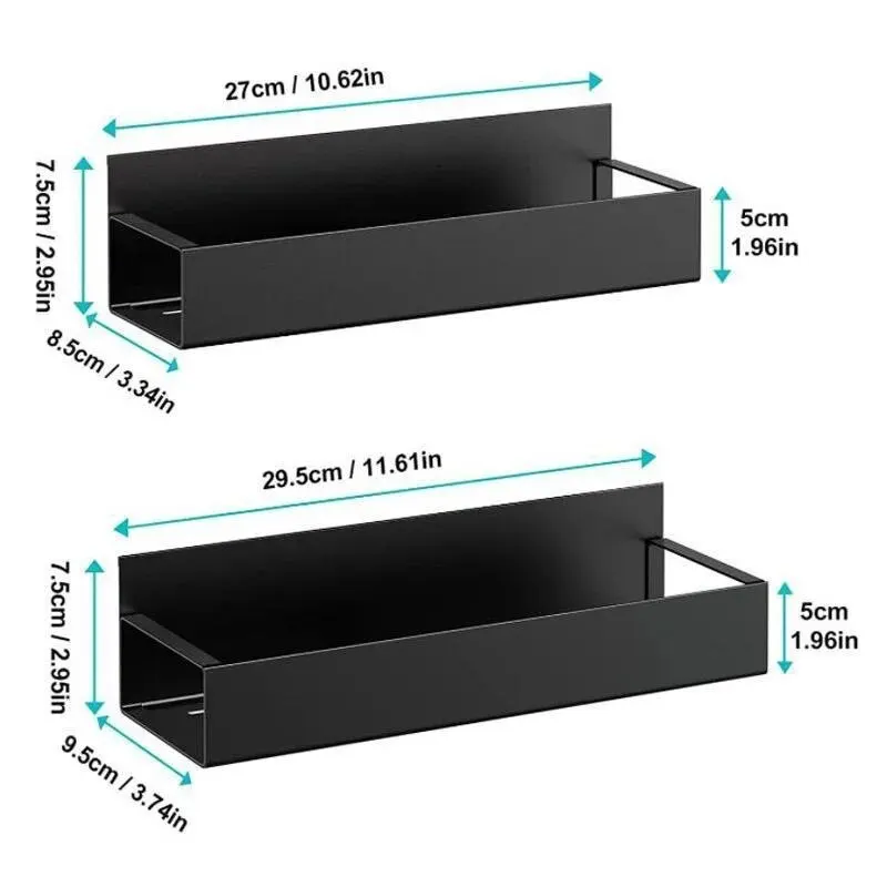 Magnetic storage rack 2pcs Household Kitchen Refrigerator Washing Machine Side Hanging Multifunctional