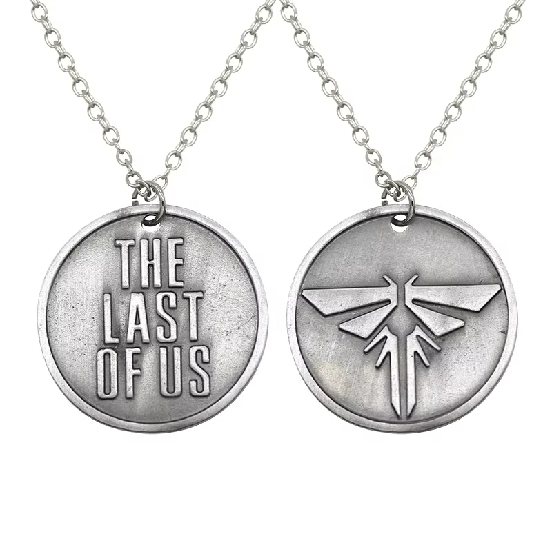 The Last Of Us Necklace Firefly Letters Dogtag Joel Ellie Tess Pendant Vintage Retro Game Jewelry Men Women necklace pendant game necklace