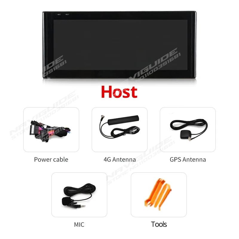 NAVIGUIDE 자동차 라디오 멀티미디어 플레이어, 자동차 헤드유닛, GPS, 4G, 와이파이, BT, ID8 UI, 10.25 인치, 안드로이드 13 카플레이 화면, 아우디 Q3 2013-2018
