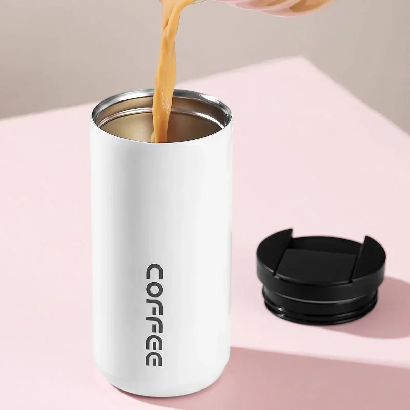 Stainless Steel Insulated Thermos Cup Coffee Mug with Lid
