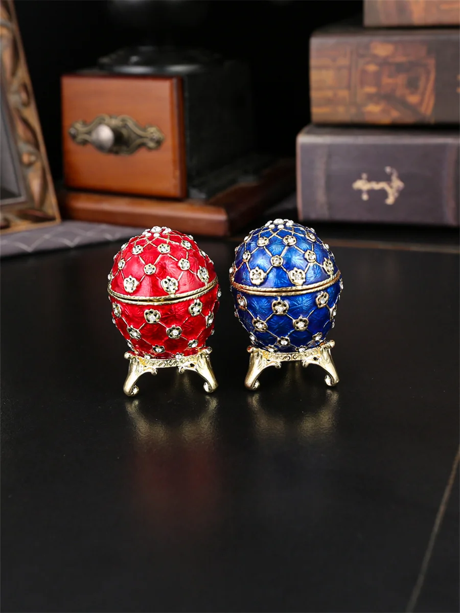 Dekorative Schmuckdose In Eiform Mit Diamanten Als Geschenk_voghion.com