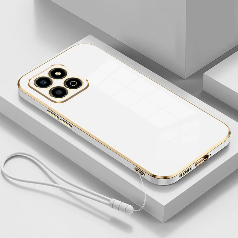 thumbnail image 1 of For Honor X8a Case Honor X6A Phone Case Honor X8 X8 5G X8B X9 X9A X9B X7B X6S X6 X5 X7 Luxury Square Plating Silicone Back Cover, 1 of 5