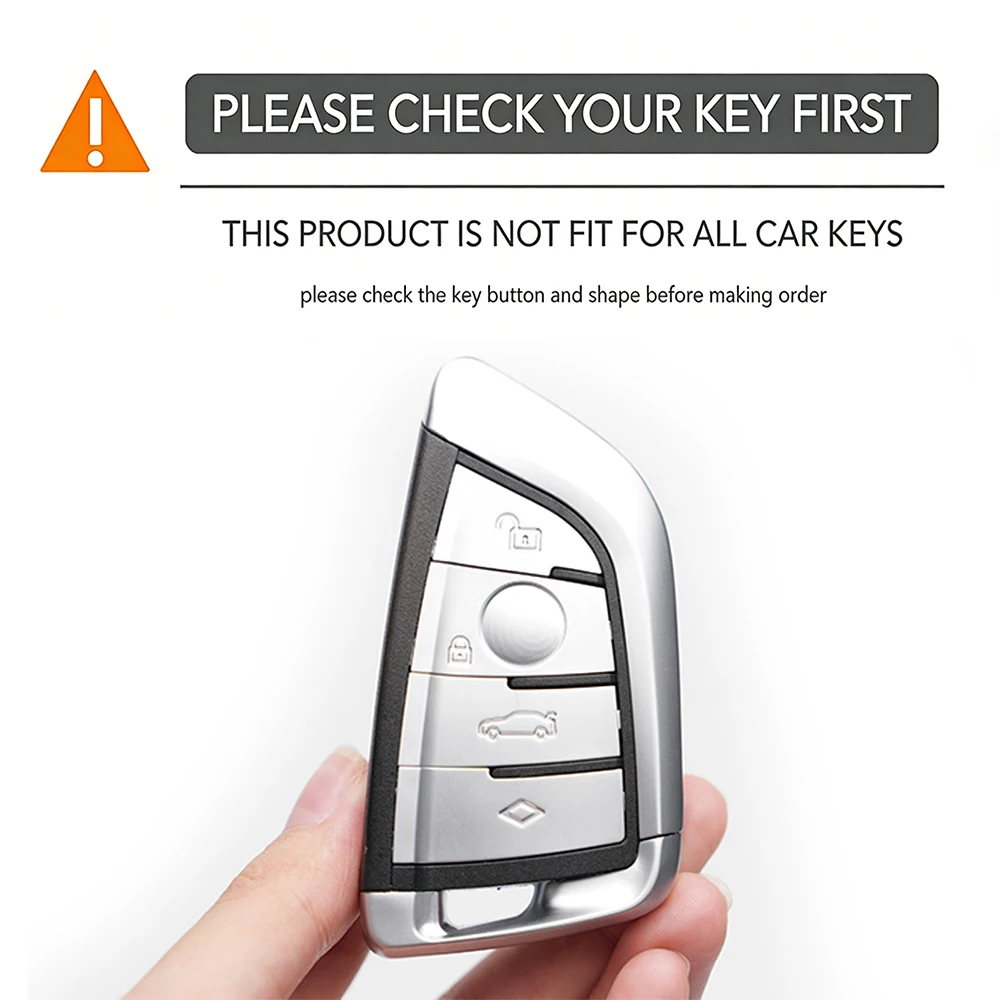 Premium Zinc Alloy Silicone Key Case Cover