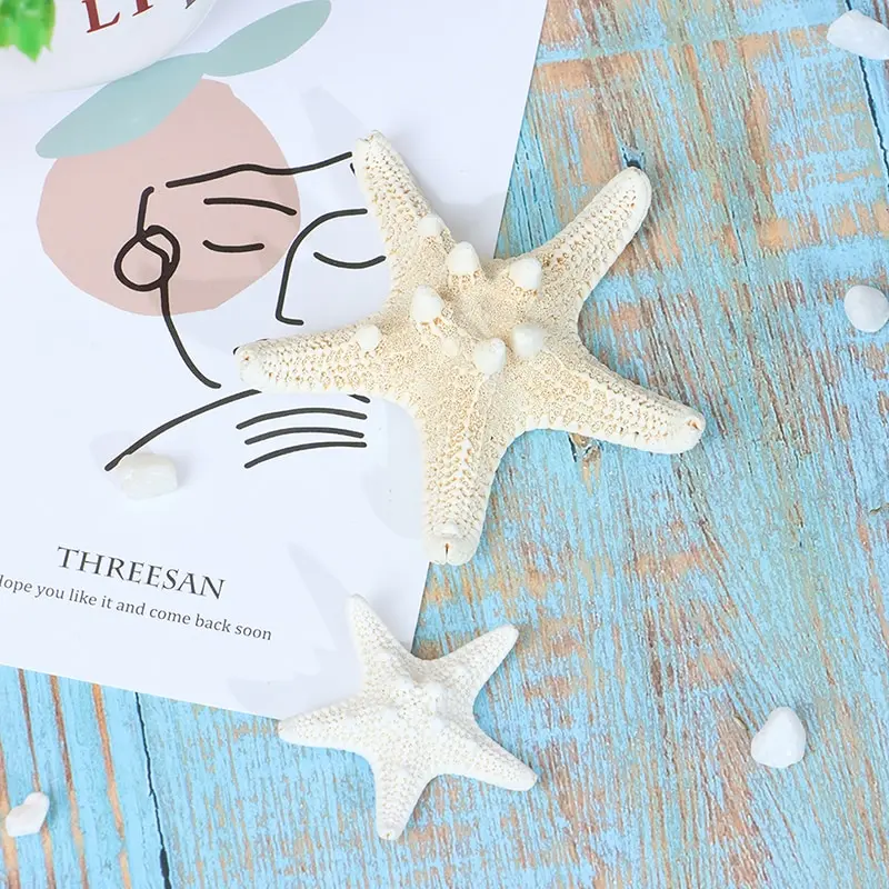 2-14cm Natural Starfish Seashell Beach Craft Natural Sea Stars DIY Beach Wedding Decoration Crafts Home Decor Epoxy natural shell ornaments resin starfish ornaments