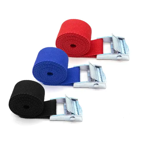 5/10 pcs 1M Buckle Tie-Down Belt Cargo Straps For Car Motorcycle Bike With Metal Buckle Tow Rope Strong Ratchet Belt for Luggage - Image 4