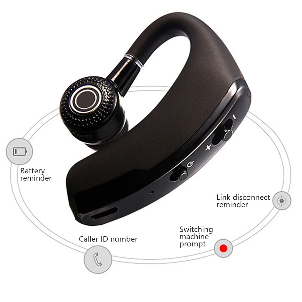 V9 TWS Headphones Bluetooth 5 Earphones Wireless Headstes HiFi Stereo Noise Reduction Earbud For iPhone Samsung Huawei Xiaomi 6