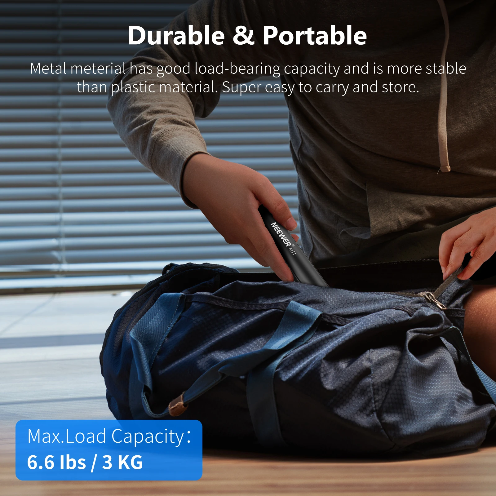 Trépied Pliable pour Appareil Photo et Smartphone avec Vis 1/4" - Support Stable 3kg